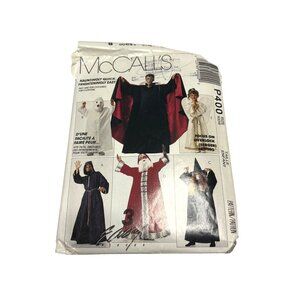 McCalls P400 Kids Halloween Costume Pattern Angel Ghost Wizard Witch Cosplay